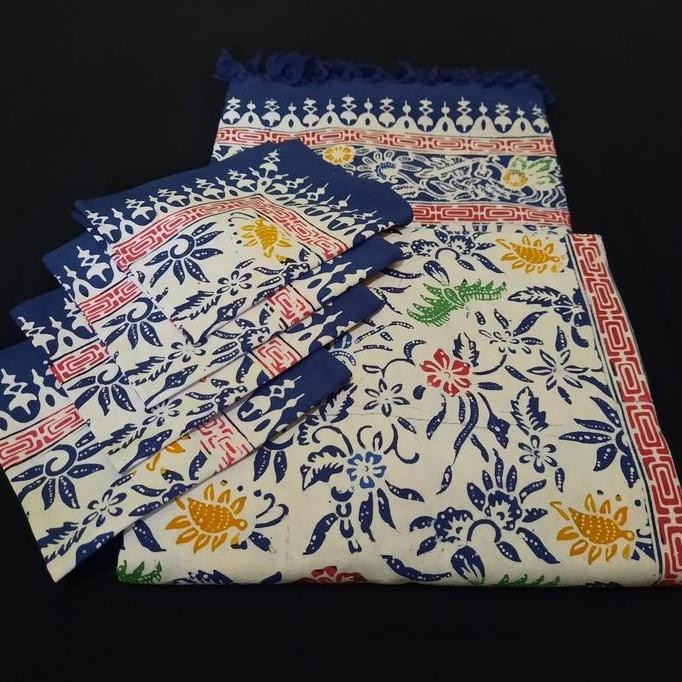 Grosir Taplak Meja Makan Batik Cuiri Besar Kursi 6