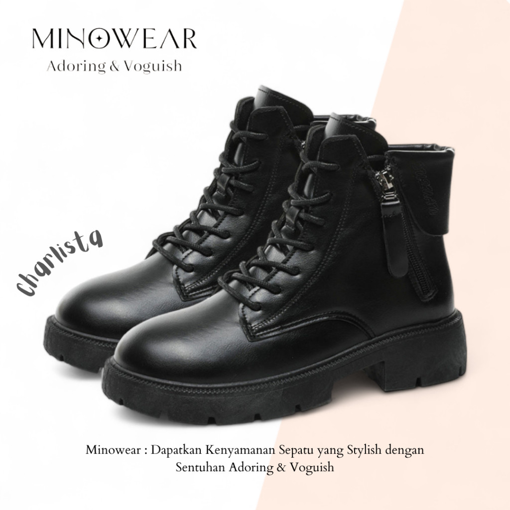 Minowear Charlista Boots - Sepatu Wanita Modis