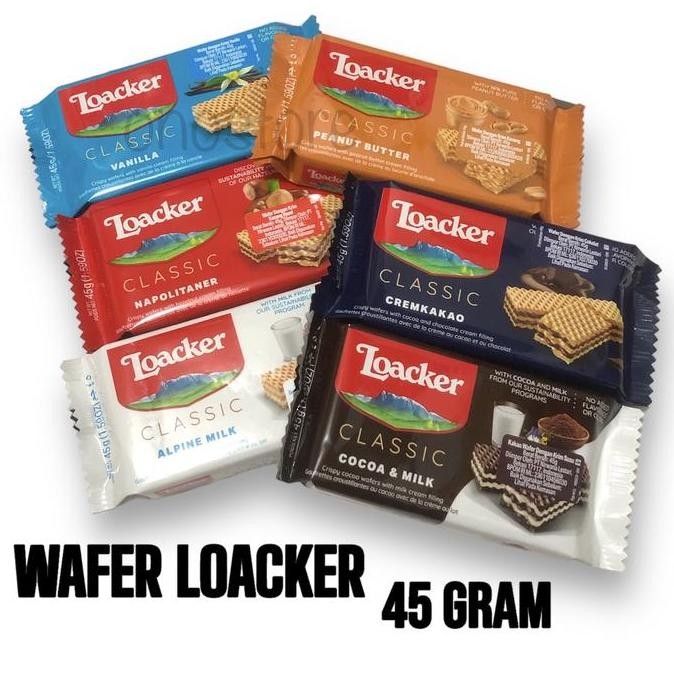 

Ready stok Terlaris Wafer Loacker 45gr / 45gram / 45 Termurah