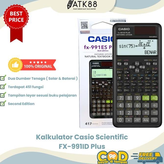 

Termurah Kalkulator Scientific FX-991ID Plus Baru FX-991 ID Plus