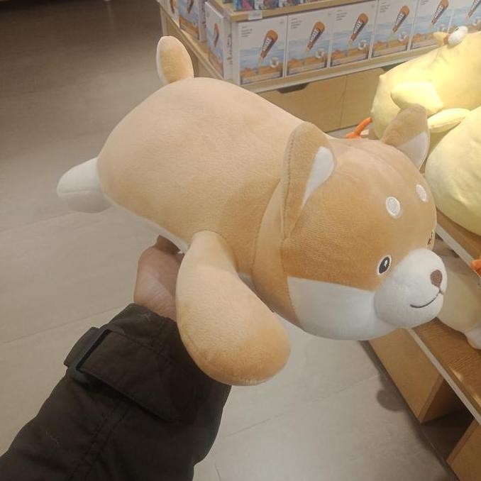 Boneka MINISO Shiba Inu Berbaring - Lying Shiba Series Plush Toy