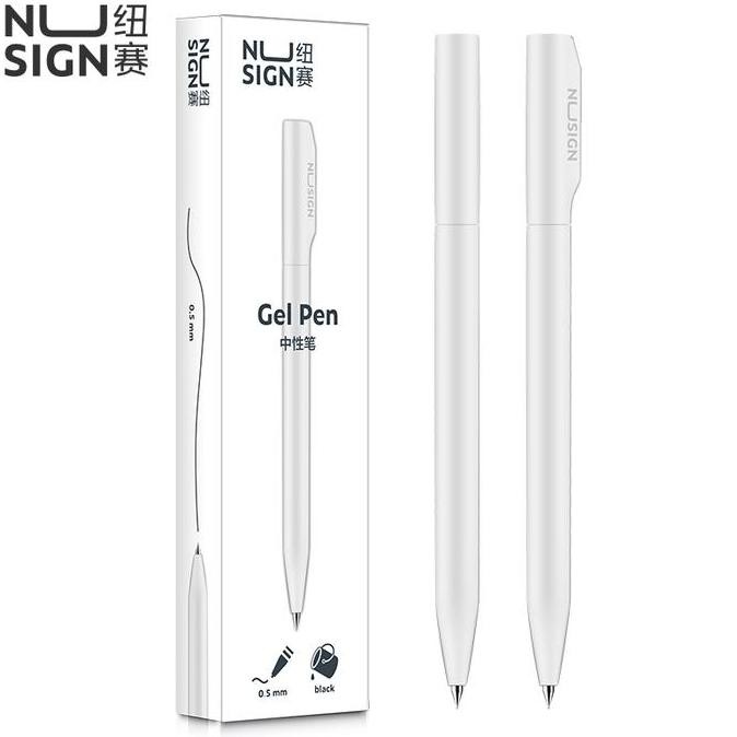 

Termurah Deli Nusign Gel Pen/Pulpen Gel Putar 0.5mm Tinta Hitam Bahan ABS NS552