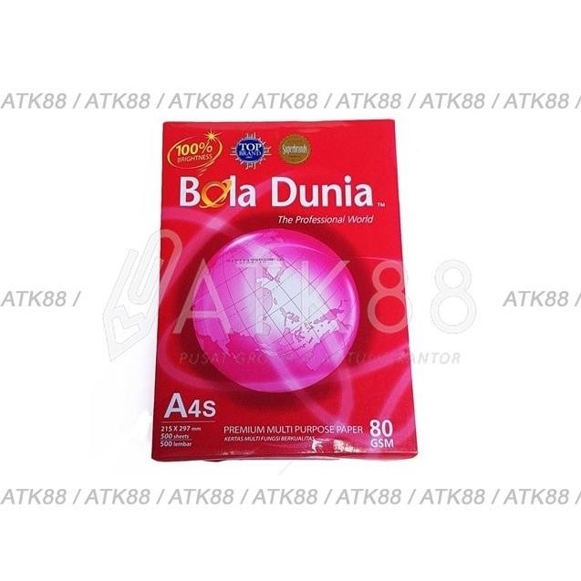 

Termurah HVS Bola Dunia A4s 80gr