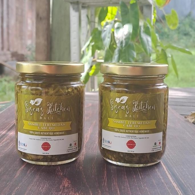 

cusss order] Sambel Ijo Teri Medan/Sambel Pedas Sisca 385gram