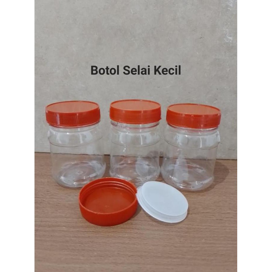 ><><><] Toples/Botol/Jar Plastik Selai/Bumbu/Sambal Kecil 150 ml Isi 10 Pcs