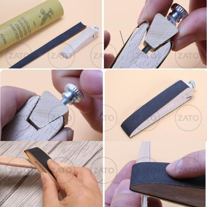 

baru wood polisher holder for burnishing - alat bantu gosok amplas - tools