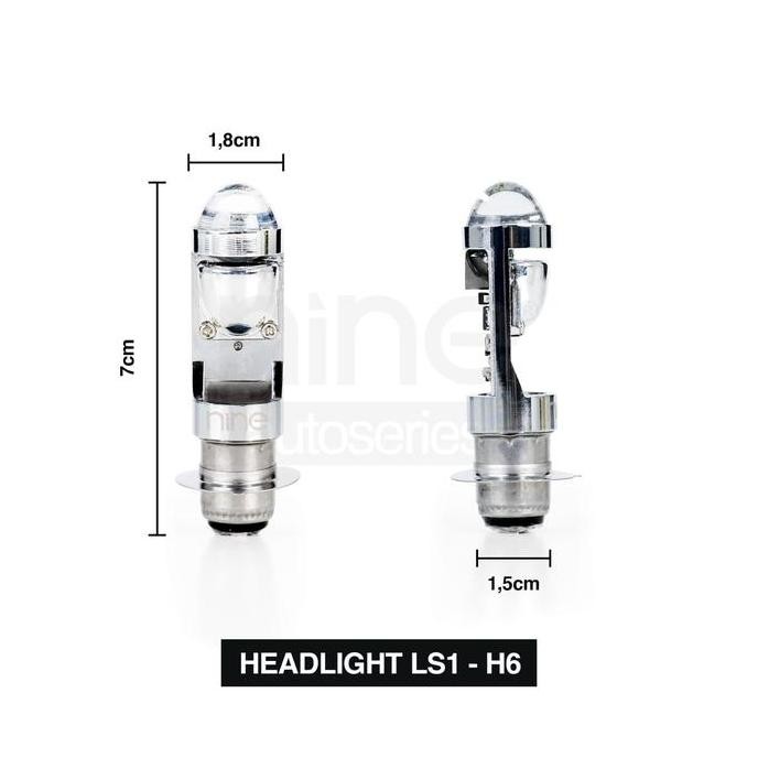 Luximos Led H6 Ls1 Lampu Led Motor Laser M5 H6 Bebek Matic 2 Warna Beat Vario Mio Dll Original