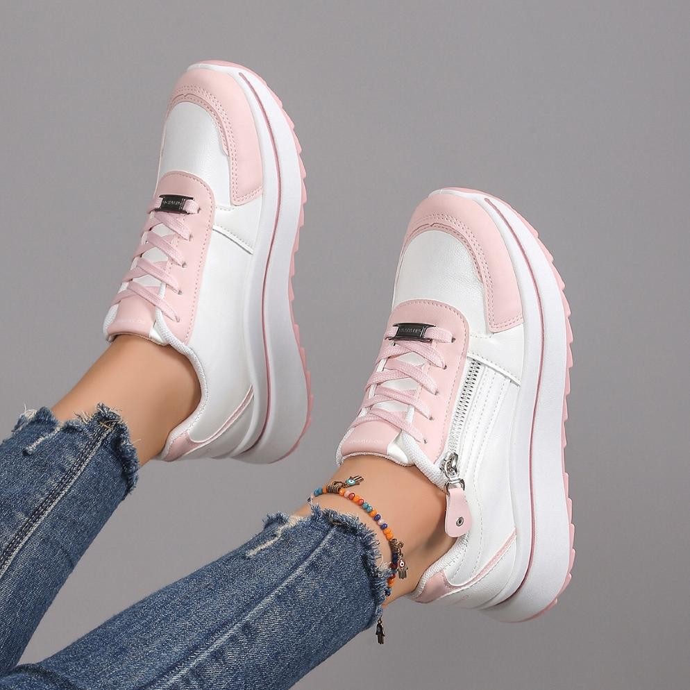 Gio Saverino Sneakers Korea Putih Wanita Janice