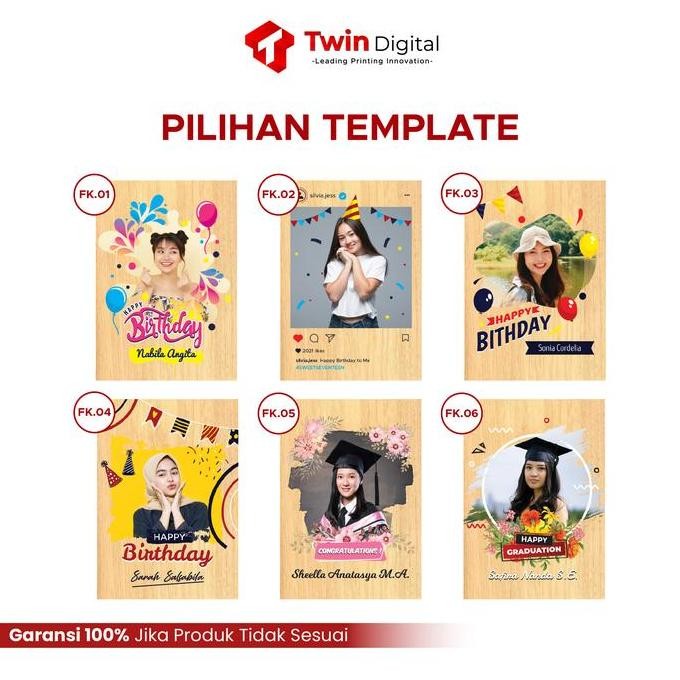Tersedia Hadiah Custom Foto Kayu Premium - Custom Print Foto Kayu Uv
