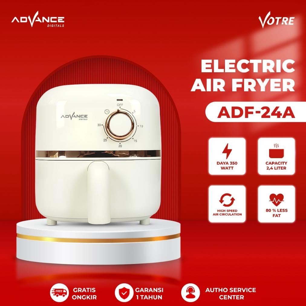 Advance Air Fryer ADF24A Garansi 1 Tahun / Advance Airfryer ADF 24A Alat Menggoreng tanpa Minyak 2.4