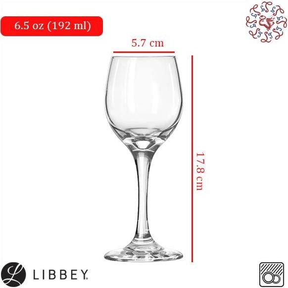 ] LIBBEY Wine Glass / Gelas White Wine 192 ml #3058