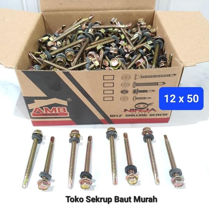 Baut Drilling 12x50 / Roofing Screw / Driling Sds/ 12 x 50