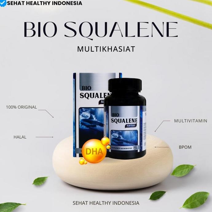 

Terlaris Bio Squalene Suplemen Kesehatan Vitamin Ekstrak Minyak Hati Ikan Hiu 30 Softgel Halal