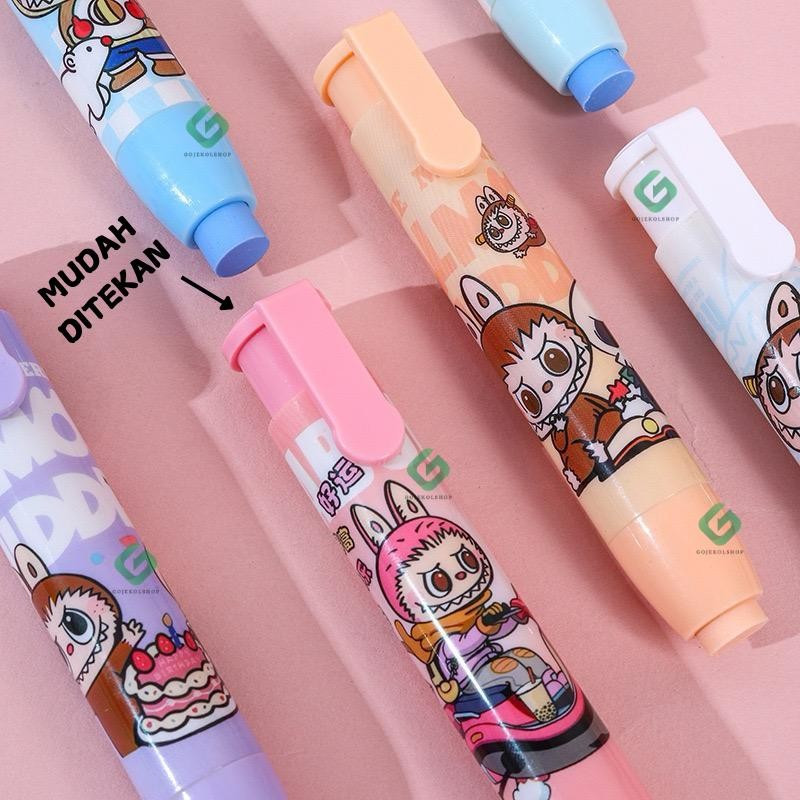 

Penghapus Pensil Mekanik Karakter Labubu / Penghapus Anak Tk Sd Motif Labubu / Hapusan Mekanik Motif Labubu