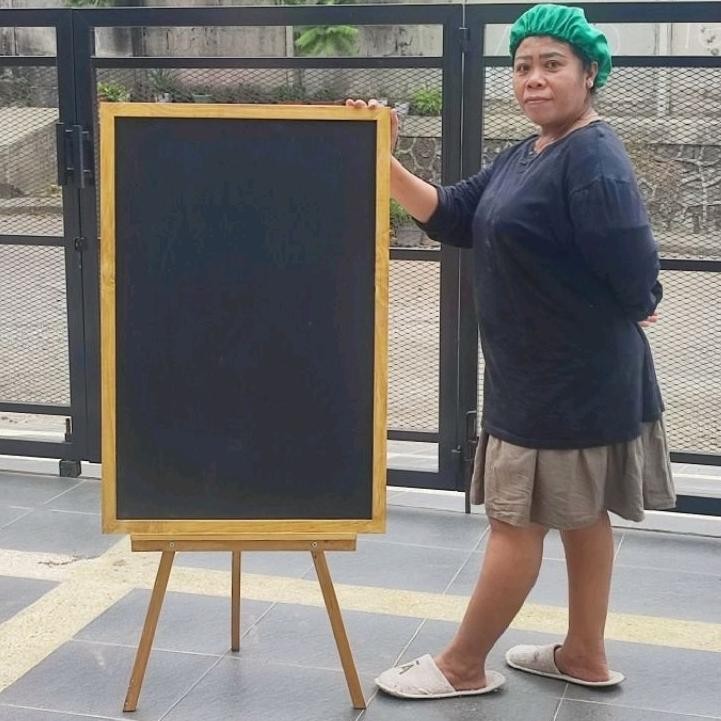 

READY PAPAN TULIS KAPUR STANDING PAPAN BLACKBOARD STANDING BESAR UKURAN 60 X 90