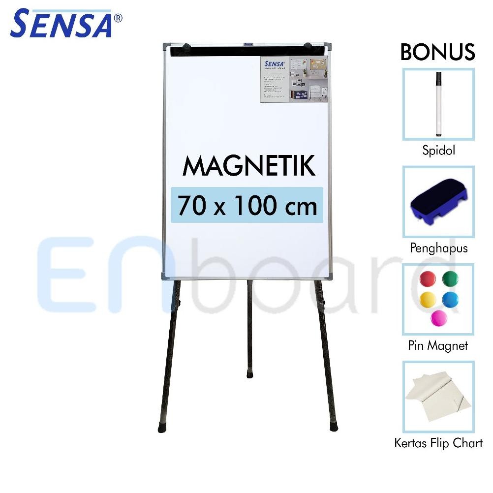 

SPIROS FLIP CHART / FLIPCHART / PAPAN PRESENTASI MAGNET SENSA 70 X 100 CM