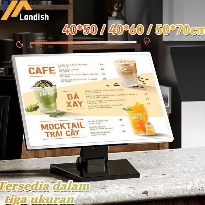 Table Stand Light Box/ Light Box Menu /Daftar Menu/Slim Light Box/ Light Box Table Menu Display
