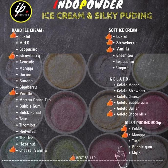 

HIW HARD ICE CREAM VANILLA 1Kg - Bubuk Es Krim VANILLA