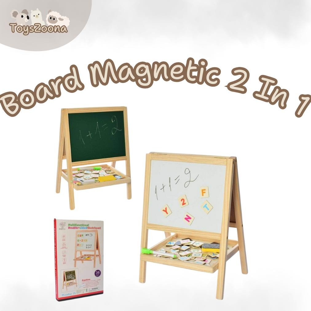 

SPIROS TOYSZOONA BOARD MAGNETIC 2 IN 1 DOUBLE SIDED SKETCHBOARD