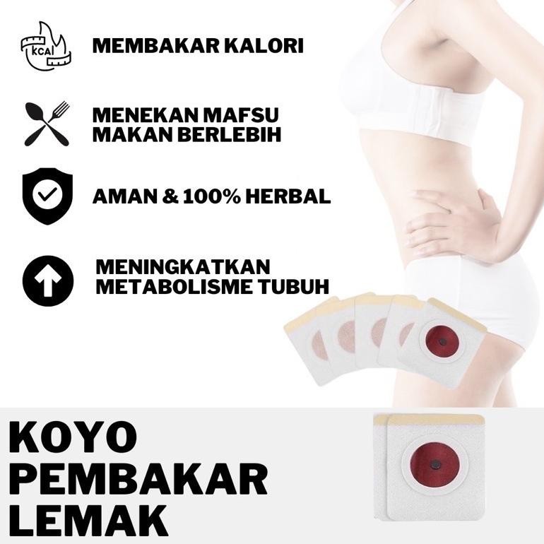 Ready Nikslim Koyo Pelangsing - Herbal Pembakar Pengecil Perut Buncit Wanita Slimming Patch Susut Pe