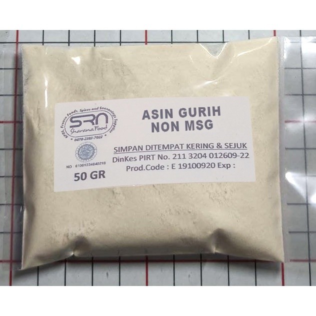 

BUMBU TABUR 50G REPACK RASA ASIN GURIH ORIGINAL NON MSG HALAL, DIJAMIN ENAK DIMAKAN