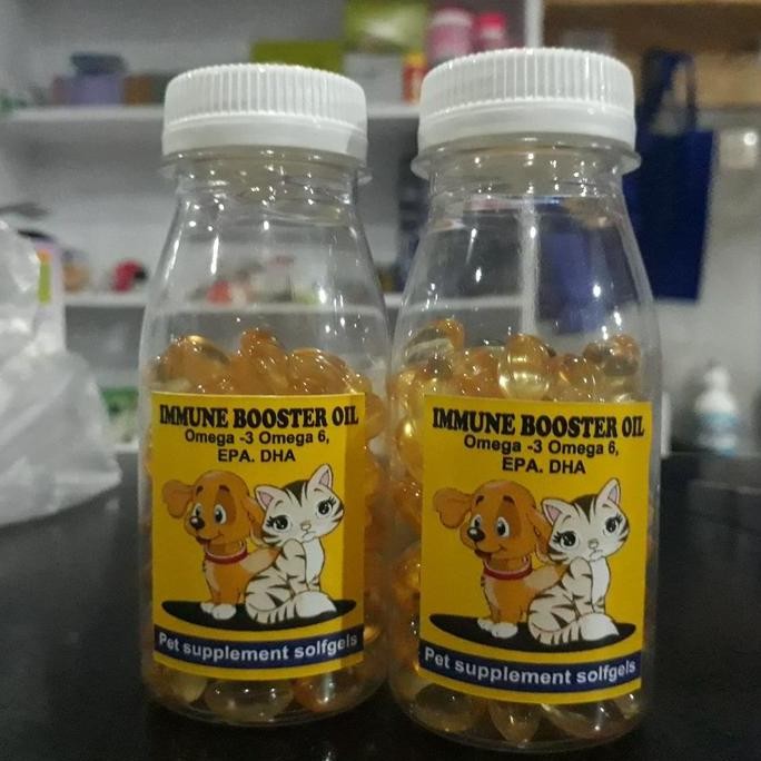

Terlaris Minyak Ikan Fish Oil 1 Botol Isi 100 Butir Vitamin Kucing-Anjing