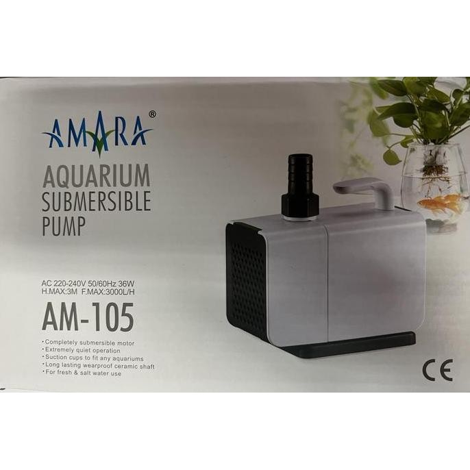 Amara AM 105 Pompa Air Akuarium dan Kolam Ikan