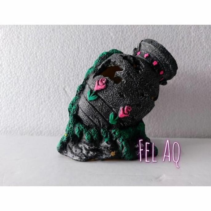 

Terlaris Hiasan Fiber Gentong Hitam Bunga Aquarium