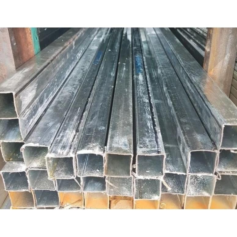 NEW Besi Hollow Galvanis 40x40 / Galvanis 4 x 4 Panjang 6 Meter