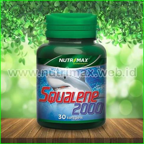 

Terlaris Nutrimax Squalene 2000 Vitamin Minyak Hati Ikan Hiu (Squalane/Squalen)