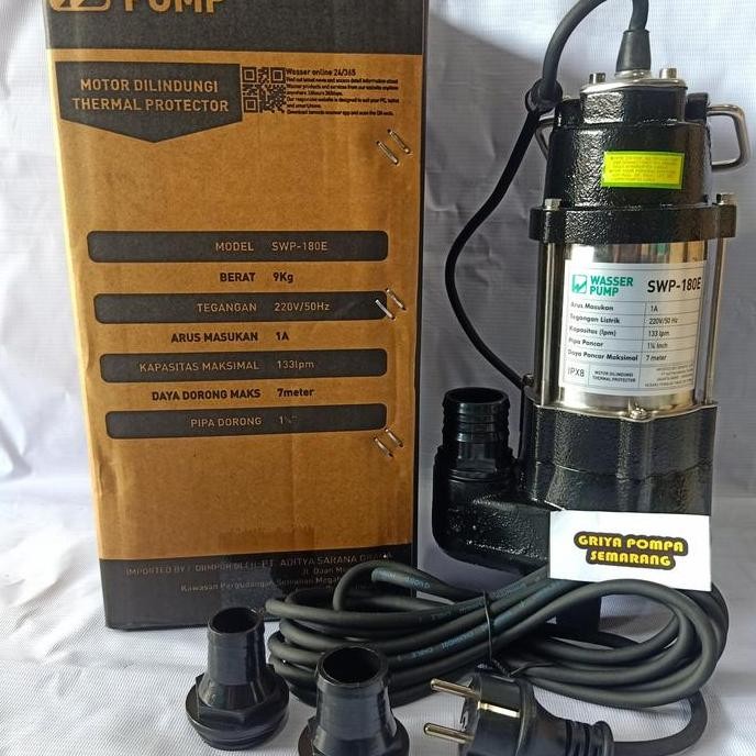 POMPA CELUP AIR KOTOR NON AUTO (WASSER-SWP 180 E)