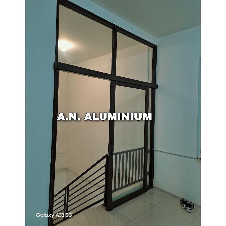 NEW PARTISI PENYEKAT RUANGAN PINTU SLIDING DAN KACA MATI UKURAN CUSTOM(LINK KHUSUS PELUNASAN)