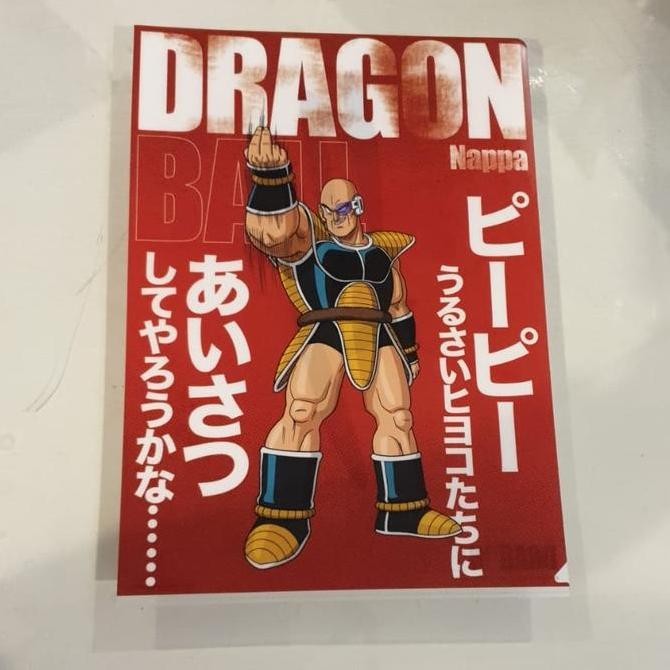 

Ichiban Kuji Clear File L Folder Map Dragon Ball NAPPA 22 x 31