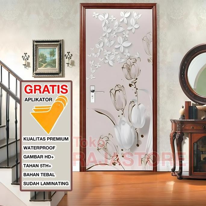 [FREE KAPE] STIKER PINTU / Stiker Pintu Kamar Tidur / Stiker Pintu Kaca / Stiker Dinding / Stiker Pi