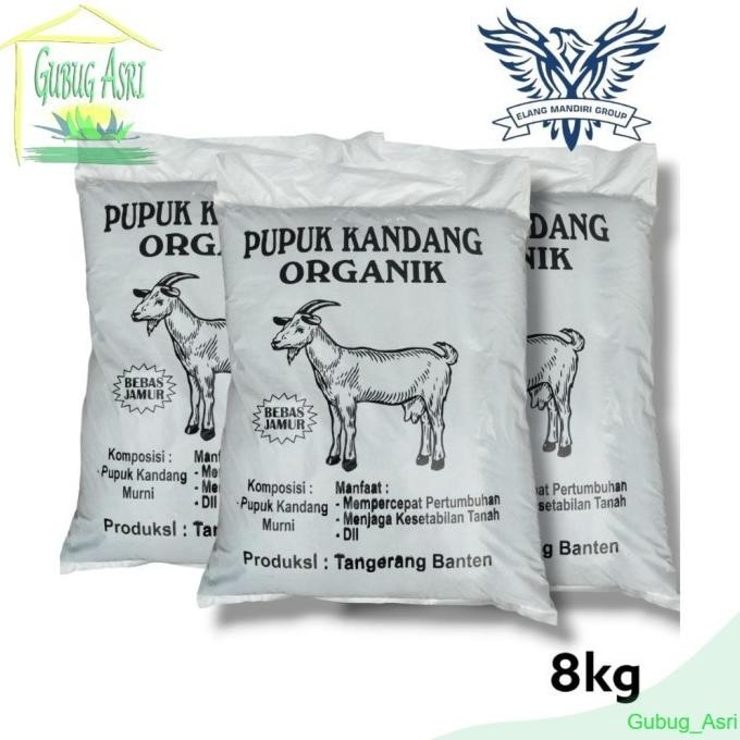 

Terlaris Pupuk Kandang Organik Cap Kambing 8Kg Bebas Jamur Cocok Untuk Segala Jenis Tanaman