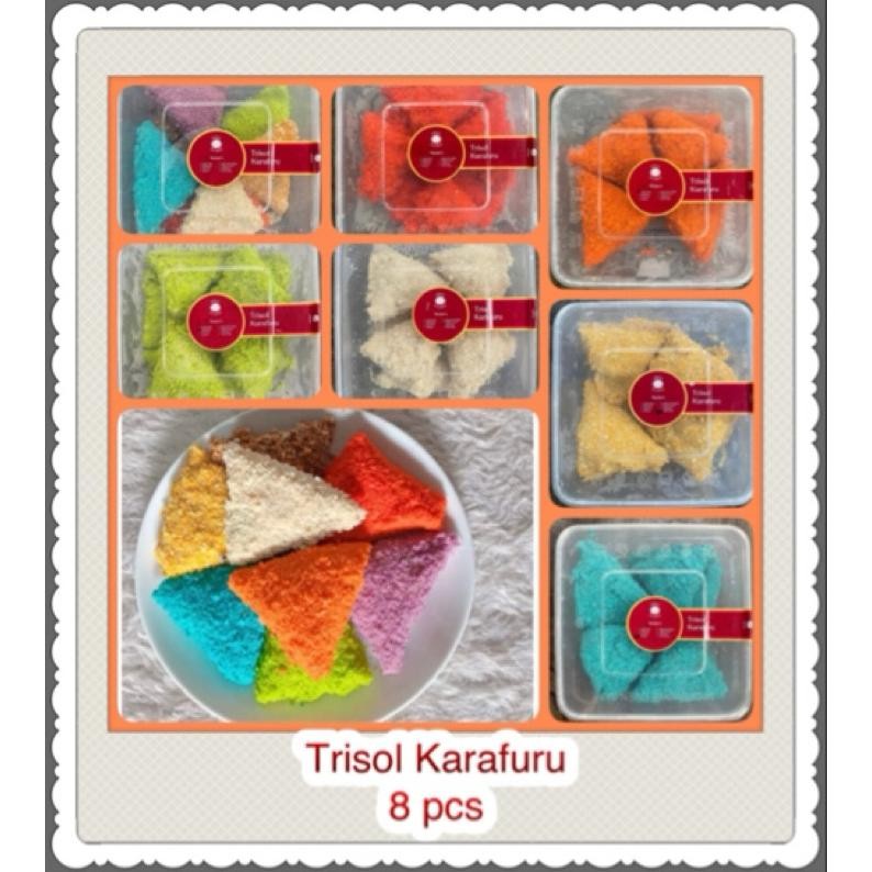 

Berkualitas Trisol Karafuru (Triangle Risoles Warna-Warni) Isi 8 Pcs - Frozen Diskon