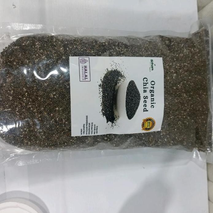 

Terlaris Chia Seed 500 Gram Black Chia Seed Mexico - Chia Hitam Bahan Gluten Masakan Wijen Sesame