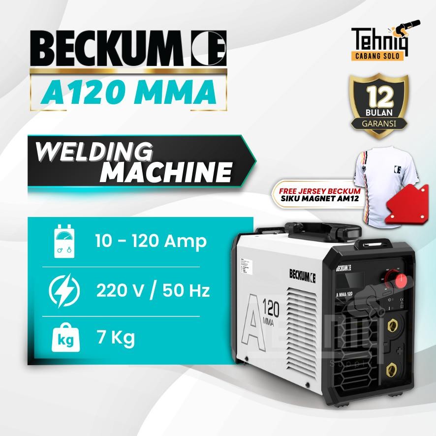 MESIN LAS LISTRIK BECKUM MMA A 120  INVERTER WELDING