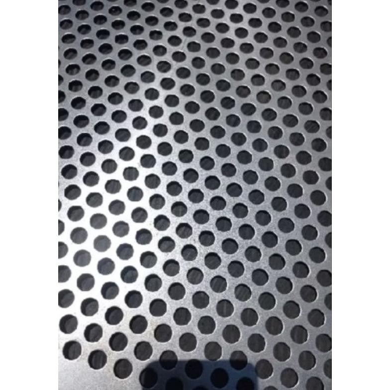 NEW 53 x 3,2cm dan 53 x 3 cm plat lubang stainless 304 tebal 1mm lubang 0,4mm(tebal 0,4mm), 2mm,3mm,