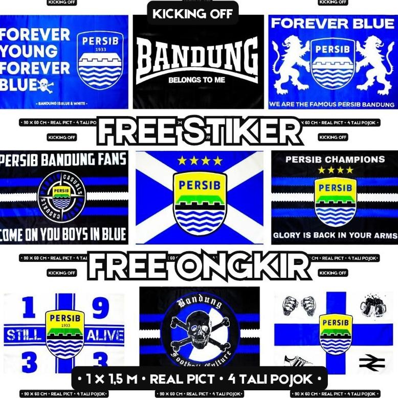 Hj_ Bendera Persib Bandung Viking Bobotoh Northernwall Casuals Ultras AST