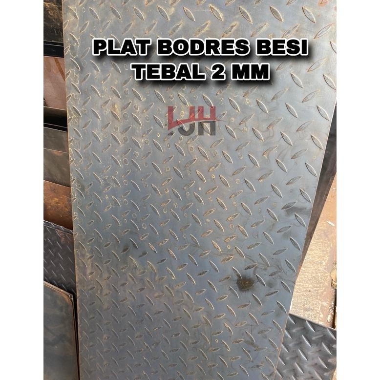 NEW Plat bodres besi tebal 2mm plat bodres kembang ukuran 120x23cm dan 120x47cm.