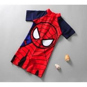 NEW Baju Renang Anak Bayi Baby Laki / cowok Lengan pendek Swimsuit Spiderman wetsuit jumpsuit
