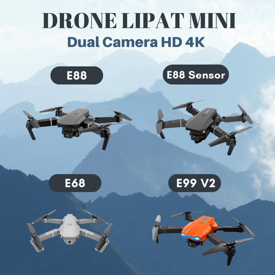 Drone Camera Drone E68 Mini RC Drone 4K HD Camera WIFI FPV Quadcopter