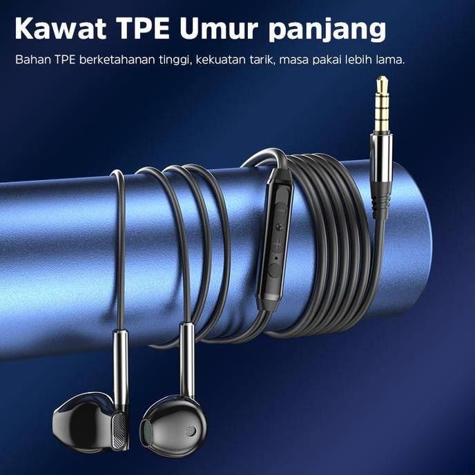 Kivee  3.5Mm Type Wired Headphones In Ear Headset Wired Earphones With Microphone Stereo Earbuds Spo