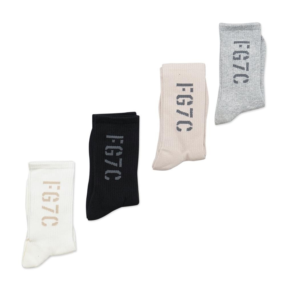 Ready Fog Fg7C Text Logo Mid Socks