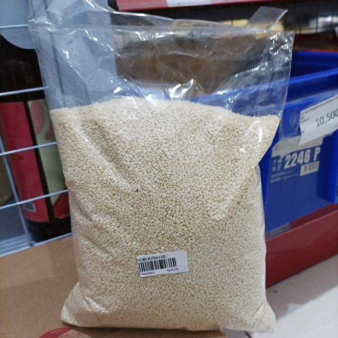

Terlaris Wijen Putih Premium Taburan Bahan Onde 1 Kg