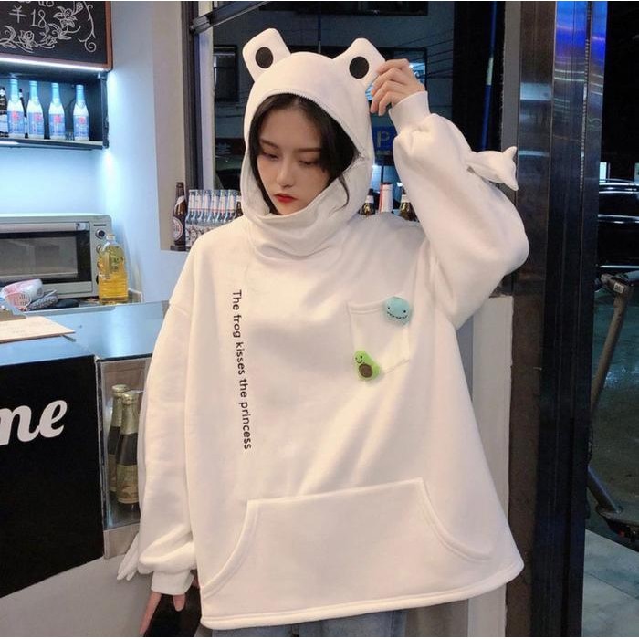 Sweater Hoodie Kodok Resleting, Frog Zipper  Baju  Panjang  Code Pm1037 Terlaris Best Quality Asli 1