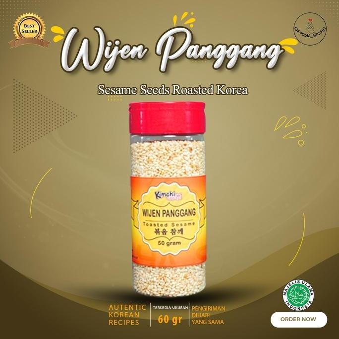 

Terlaris Biji Wijen Panggang 60 Gram / Sesame Seeds Roasted Korea 60 Gram