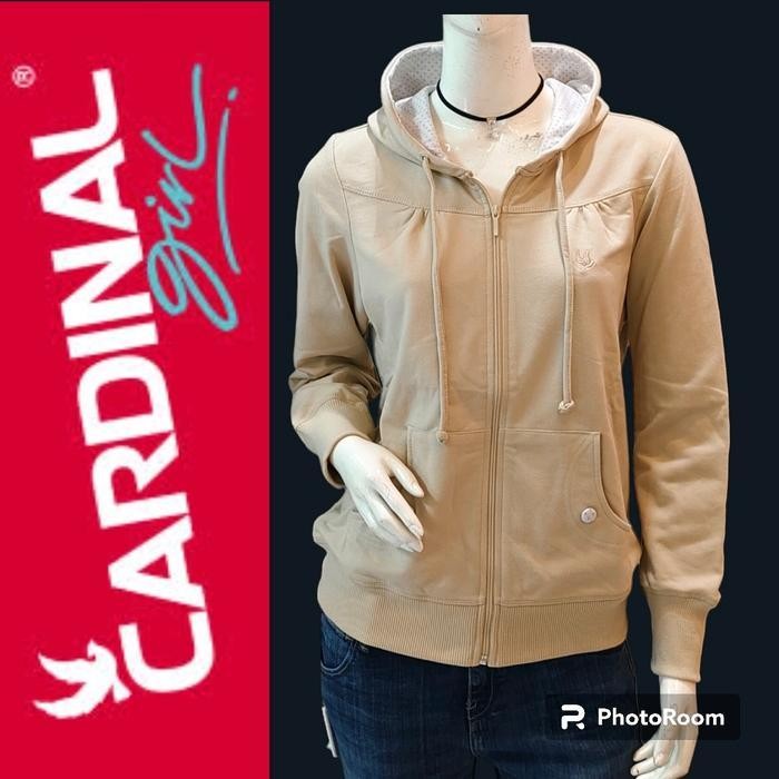 Cardinal Girl - Jaket Hoodie Beige Cream Warna Terbaru Polos Termurah Best Quality Asli 100% Origina