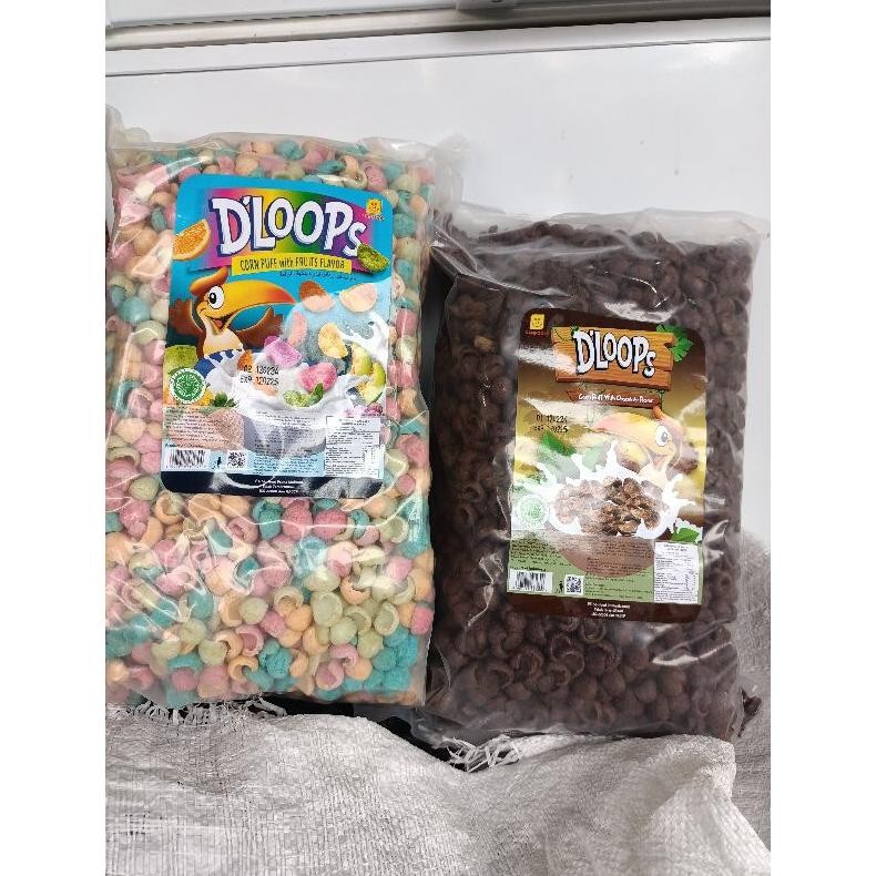 

Chococrunch D'Loops 1kg Murah/Cornpuff D'Loops/ Choco Crunch AST nUg